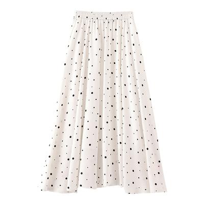 Spódnica w kwiaty Spódnica w kształcie litery A z nadrukiem Letnia damska spódnica w kropki