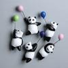 Kreativer Cartoon-Stil Bunter Ballon Panda Dreidimensionaler Harzmagnet Magnetischer Aufkleber Dekoration Kühlschrankmagnet