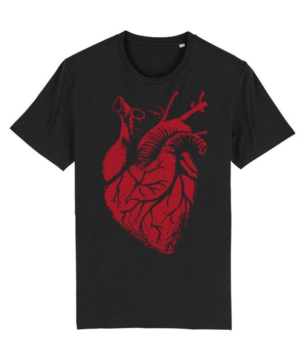 Big Heart Anatomical Heart Konton Zen Biro Art Unisexs Fit TShirt