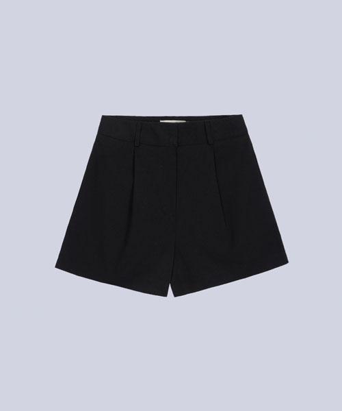 HAINT Classic Pin Tuck Short Pants_Black