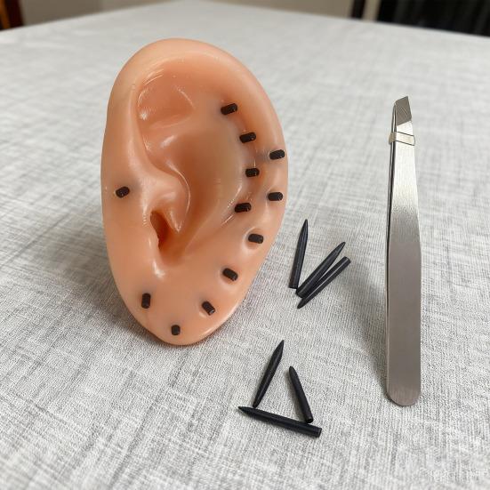 Yousheng Ear Blackheads Remover Toy with Tweezers Anxiety Stress Relief Acne Popping Blackheads Removal Toy Teens Adults Decompression Sensory Toy