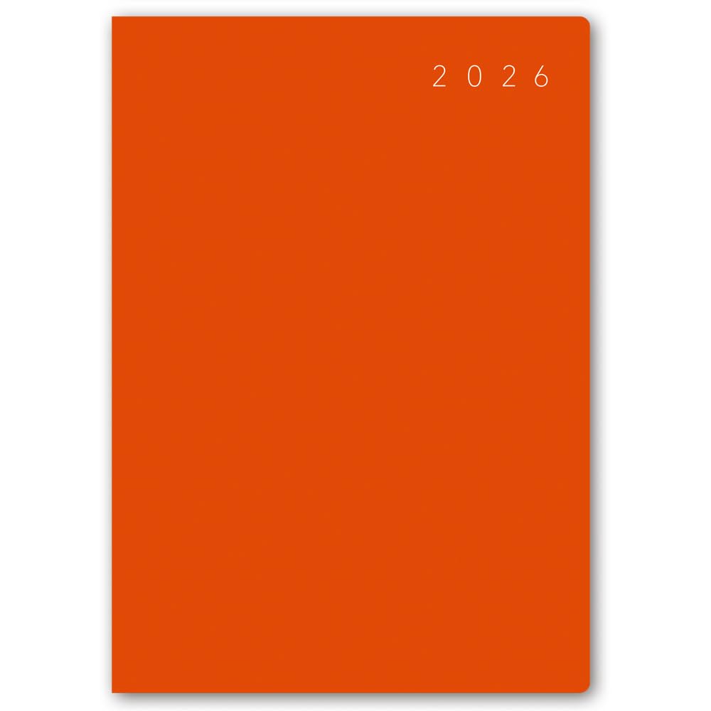 NOLTY 2026 Ecrit 2264 December Planner, B6, Weekly, 1, Orange, (Starts 2025)