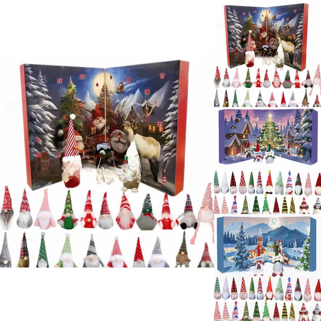 Christmas Gnome Advent Calendar Plush Toy With Educational Features For Kids And Gift Giving