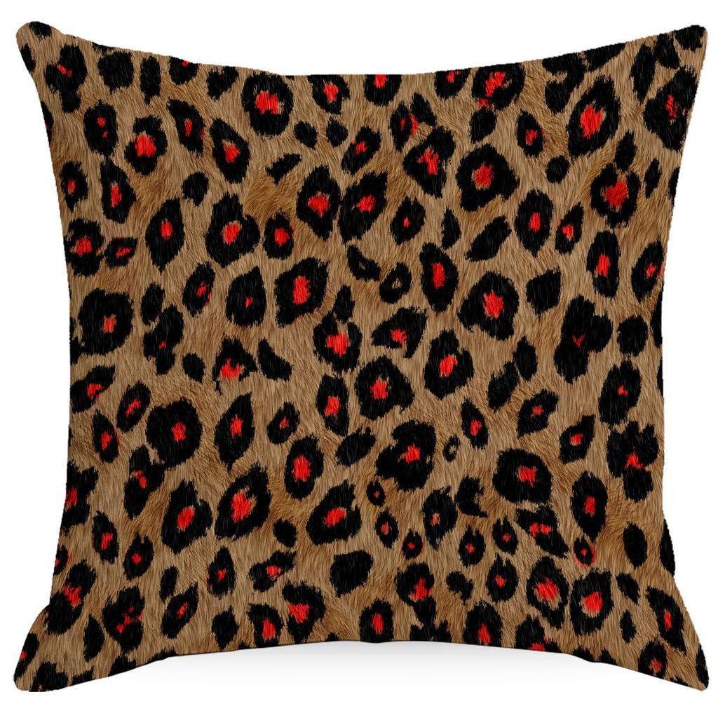 Leopard Spot Pillowcases Home Decoration Cushions Living Room Sofa Bedroom Headrest Nordic Style High-end Square Cushion Cover