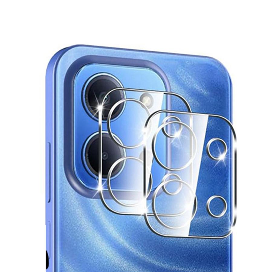2 Pack Dual-Layer Design Tempered Glass Lens Camera Protector Film for Redmi 15 15C A5 4G 5G
