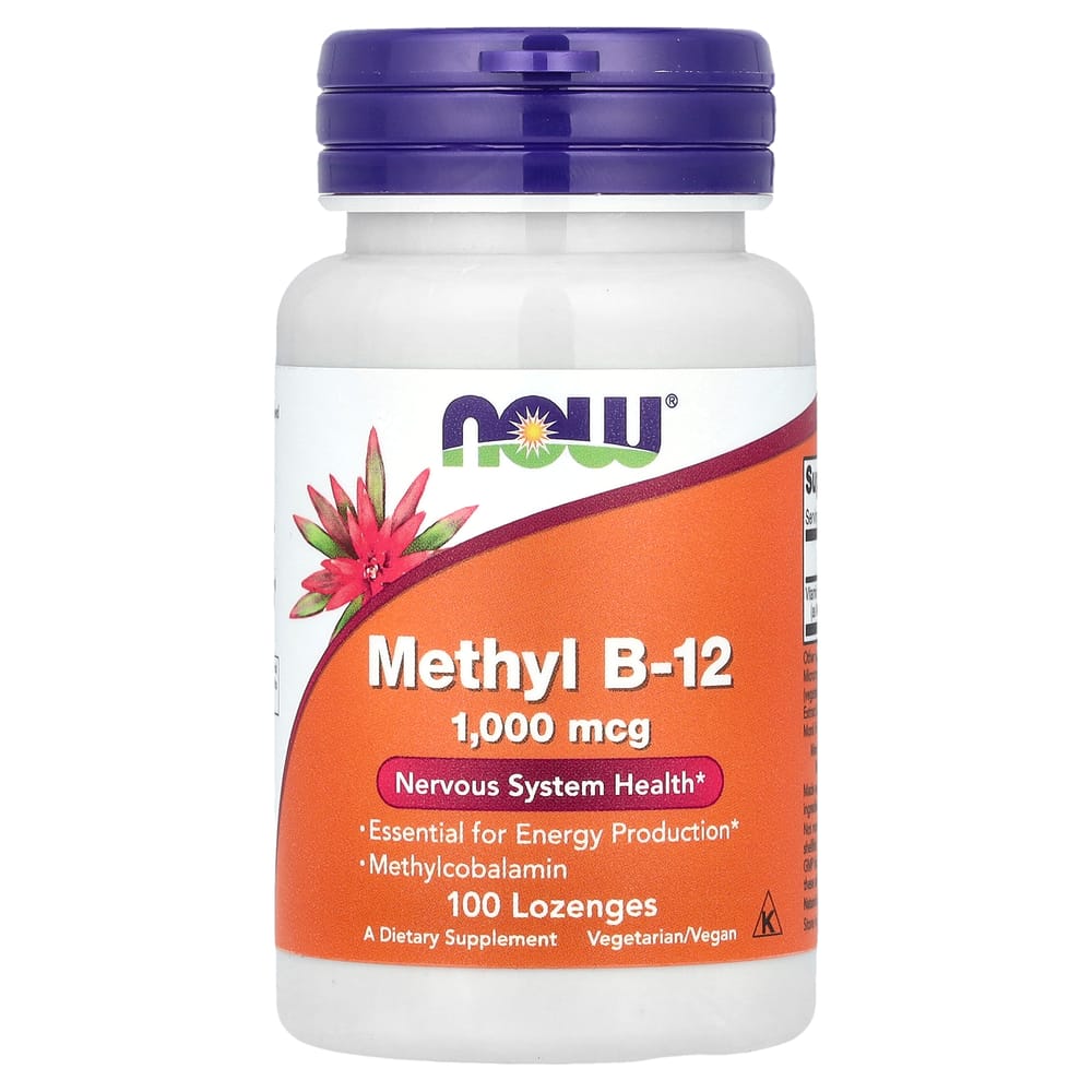 NOW Foods Methyl B-12 1000mcg Lozenges, 100 Count