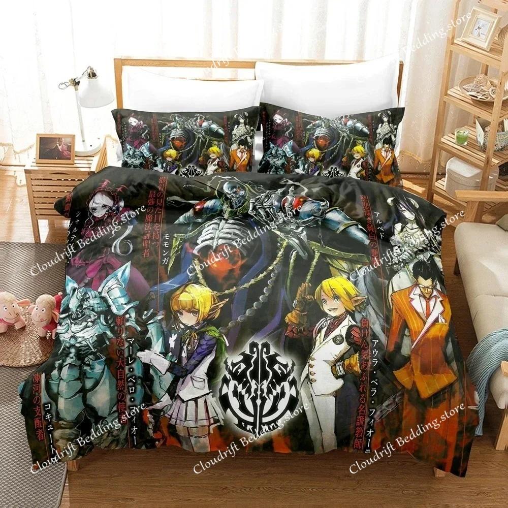 Set Biancheria da Letto 3D Fashion THE OVERLORD Set Copripiumino Con Federe Singolo Matrimoniale Queen King Biancheria da Letto personalizzabile