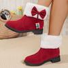 Divatos vastag talpú pamut női téli csizma plusz bársony meleg női téli csizma kerek orrú női kényelmes hétköznapi pamut cipő