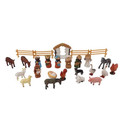 Advent Calendar 2023 for Kids Boys Girls Resin Nativity Scene Christmas Advent Calendar Countdown