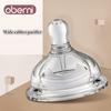 Oberni Baby-Nippel mit großem Kaliber, 5 cm, Nachahmung von Muttermilch, lebensmittelechtes Silikon, Teile für Flaschen