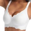 Plus Size Wireless Seamless Soft Support Anti Sagging Gathering Bra For Women