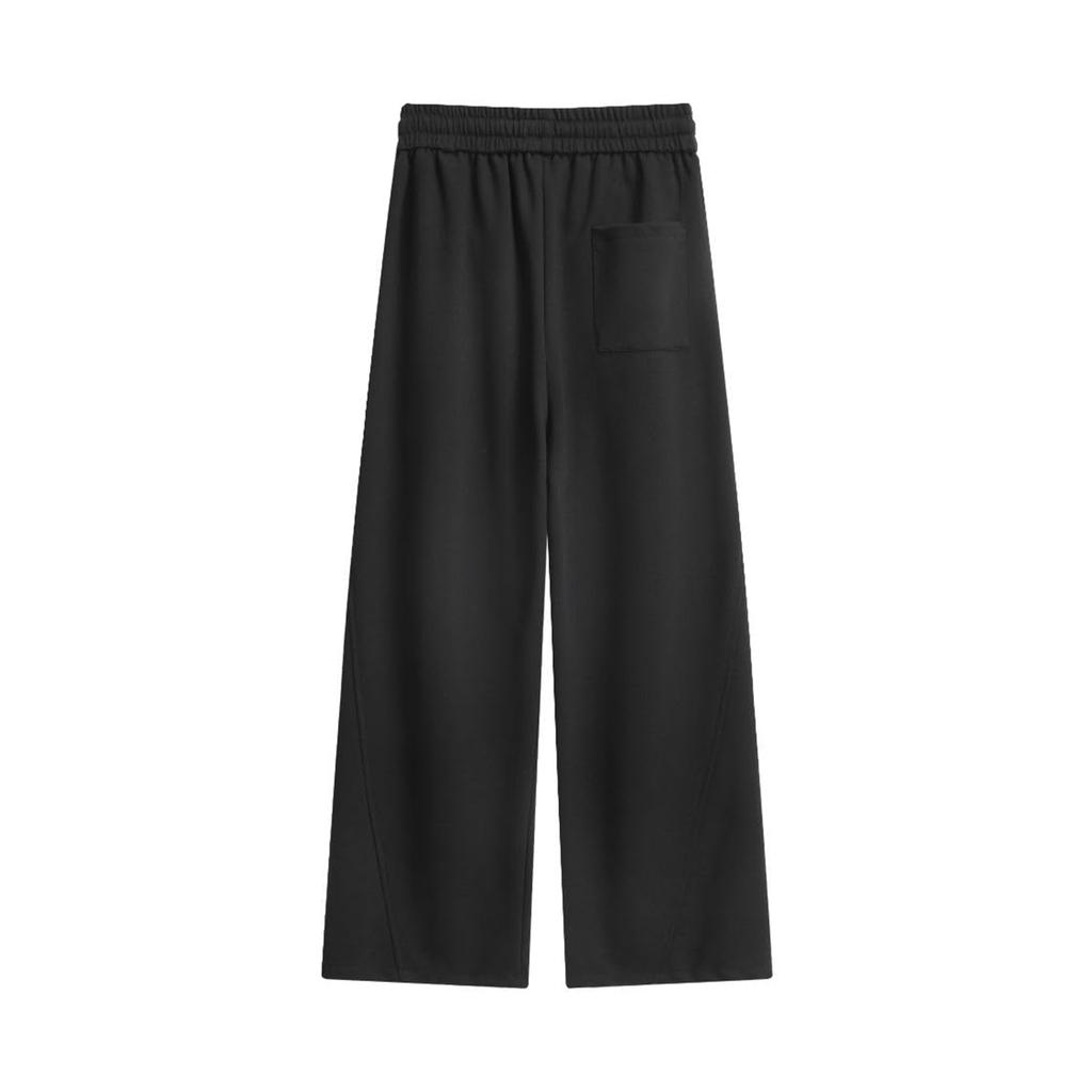 Men's Casual Wide-Leg Gray Sweatpants With Comfortable Loose Fit And Soft Fabric, Perfect For Streetwear