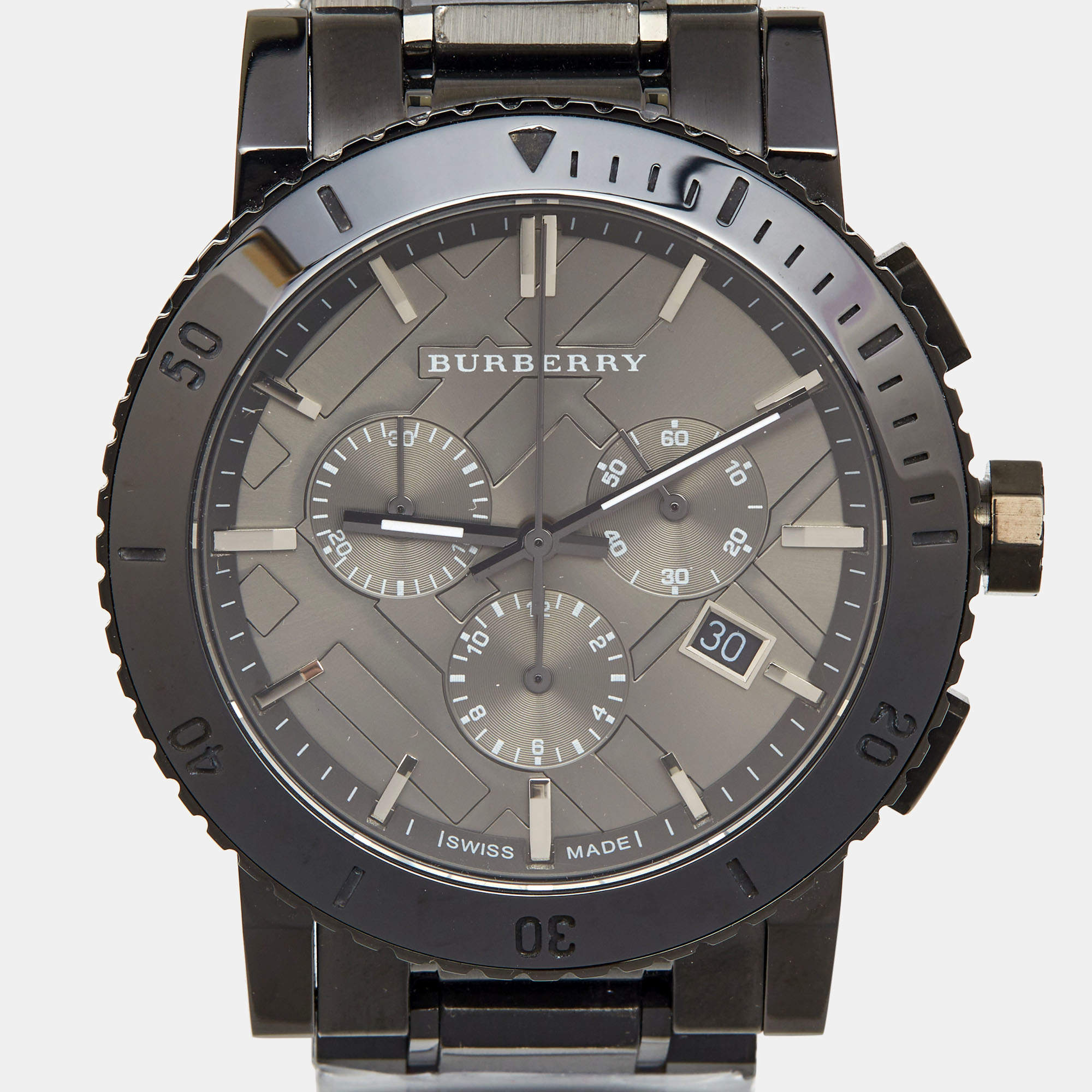 Burberry The City Grey Dial Gunmetal