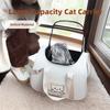 Portable Cross Body Pet Backpack Large Capacity Anti Stress Outdoor Pet Carrier Lightweight Breathable Pet Carrier Pet Travel