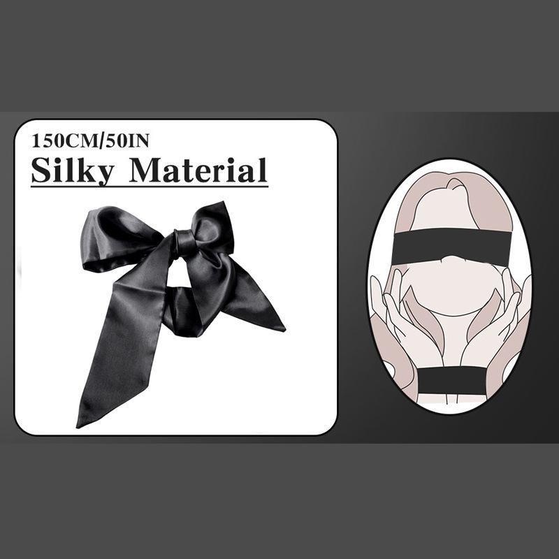 Back Handcuff Nipple Clip Eye Blinder Sex Toy Set Neck Cuffs Bra Clamp Hands Restraint Satin Blindfolder 18+ Adult Game Kit