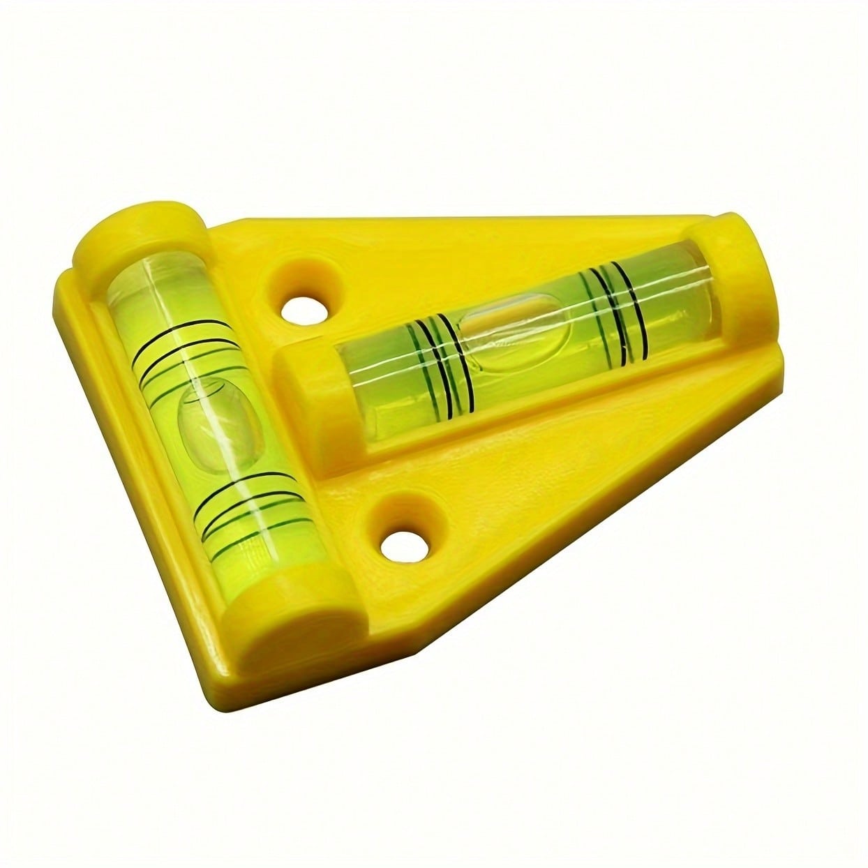 1pc Hot-Selling T-Shaped Level Bubble with Magnetic Two-Dimensional Spirit Level, Mini Level Bubble with Mounting Hole, High-Quality In-Stock Supply 1PCS жёлтый