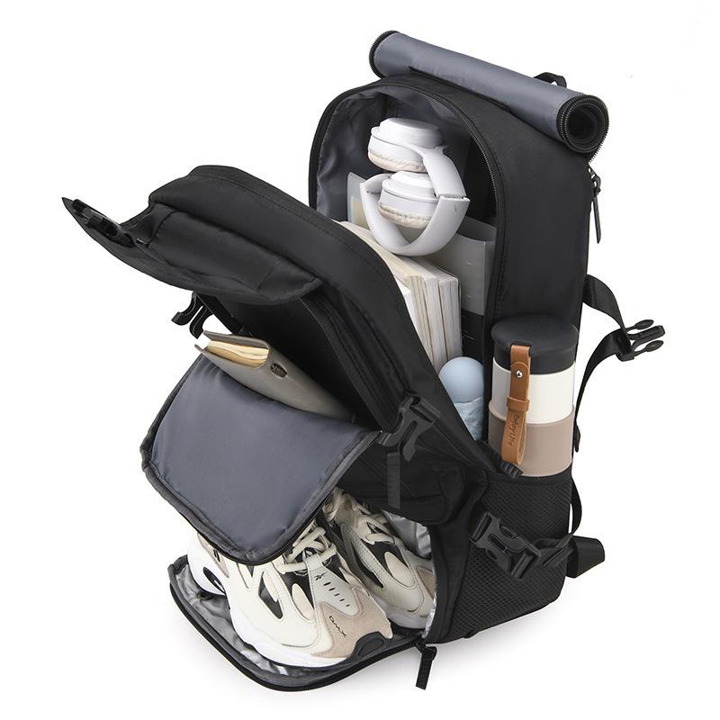 Men's Water-Resistant Business Travel Laptop Backpack, Large Capacity, Multi-Functional, Perfect for Short Trips