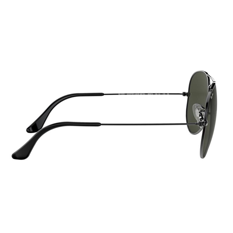 Ray-Ban Metal Round Frame Grey Aviator Sunglasses for Men