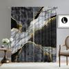 Home Decoration Curtains Marble Series Kitchen Coffee Shop Living Room Balcony Garden Curtain Made Of Polyester With Rod Pocket Washable Sitting Ready