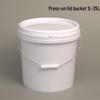 8L PP Plastic Sealed Bucket with Lid and Handle