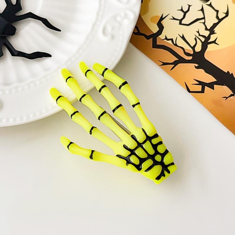 Halloween Κρανίο Harajuku Οστό Χεριού Κλιπ Μαλλιών Πλαϊνό Κλιπ Εορταστική Ατμόσφαιρα Χέρι Φαντάσματος Κλιπ Κορυφής Αξεσουάρ Μαλλιών
