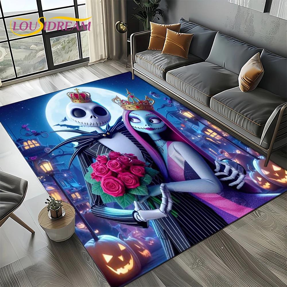 The Nightmare Before Christmas Cartoon Carpet Rug for Bedroom Living Room Home Sofa Decoration,kids Large Decor Floor Mat Gift