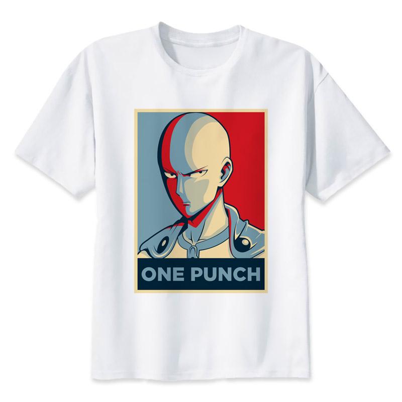 2023 New Women T-Shirt One Punch Man Print Top Female T Shirts Harajuku Casual Round Neck Streetwear Ladies Clothes