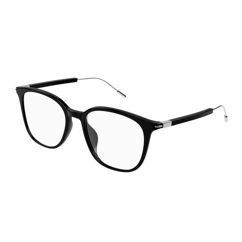 Gucci Classic Ultra-lightweight Sheet Metal Black Frame Square Optical Frame Men's Style