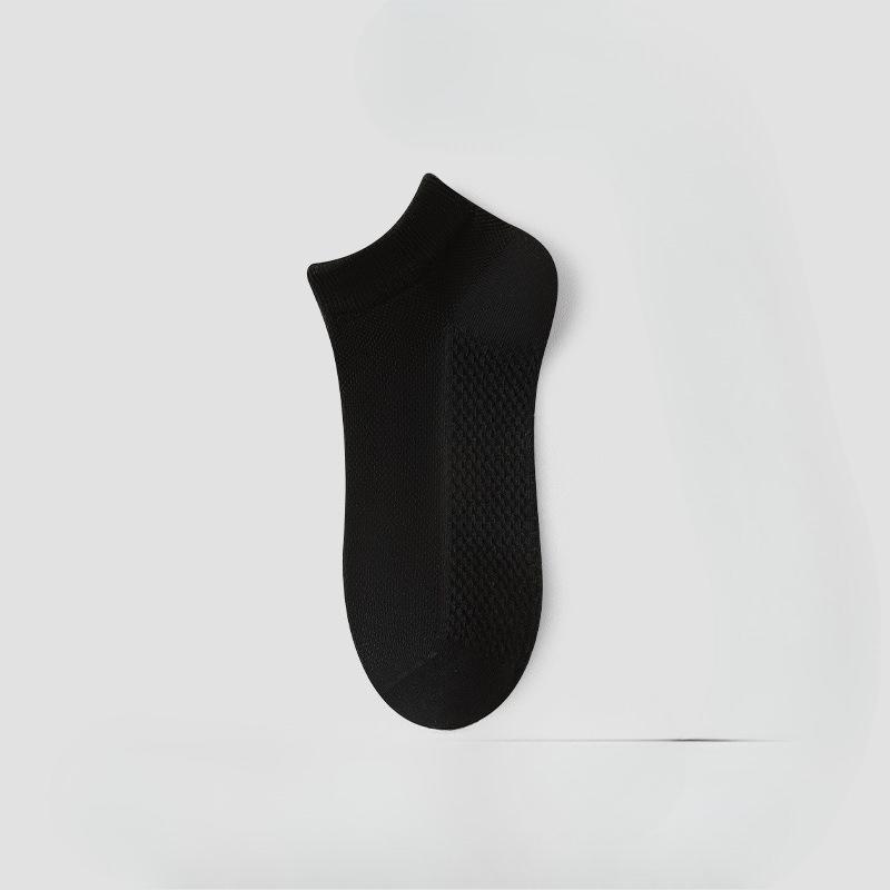 Sock Men's Short-Sleeved Cotton Shorts for Spring and Summer, Breathable, Odor-Resistant, Sweat-Repelling, Mesh Cotton, Invisible Socks