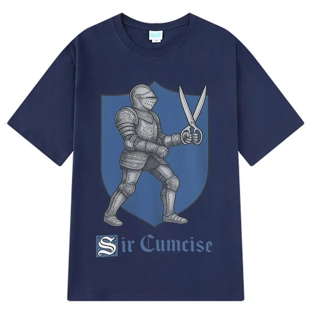 

Men s fashion Sir Cumcise Harajuku pattern printed 100% pure cotton short-sleeved T-shirt, hip-hop fashion casual wear top 4XL