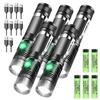 High Power Led Flashlights Zoomable Camping Torch with T6 LED Lamp Beads Waterproof 4 Lighting Modes MultiFunction USB Charger