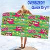 Anime Crayonshinchan Print Beach Towel, Large Soft Quick Dry Towel for Beach Camping Swimming
