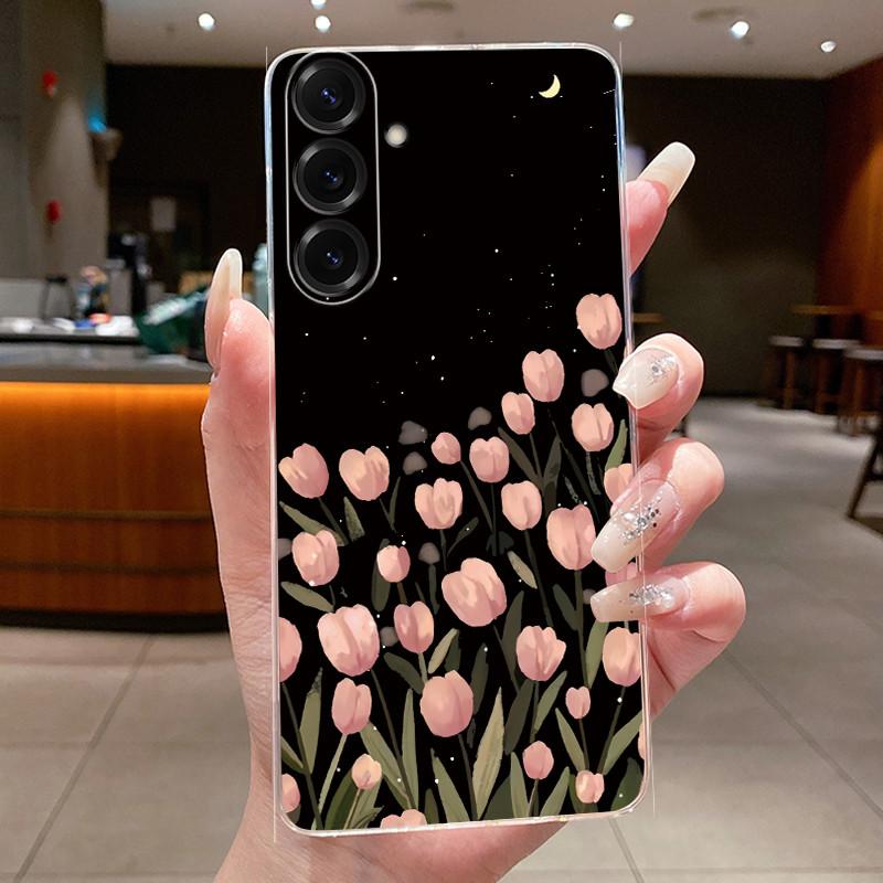 For Samsung Galaxy A17 4G 2025 Case Clear Beautiful Butterfly Flowers Printed Soft Silicone Cover For Samsung A17 A 17 5G Cases