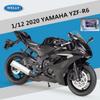 Welly 1/12 Yamaha YZF-R6 Alloy Racing Motorcycle Model Diecast Metal Street Sports Motorbike Model Collection Childrens Toy Gift