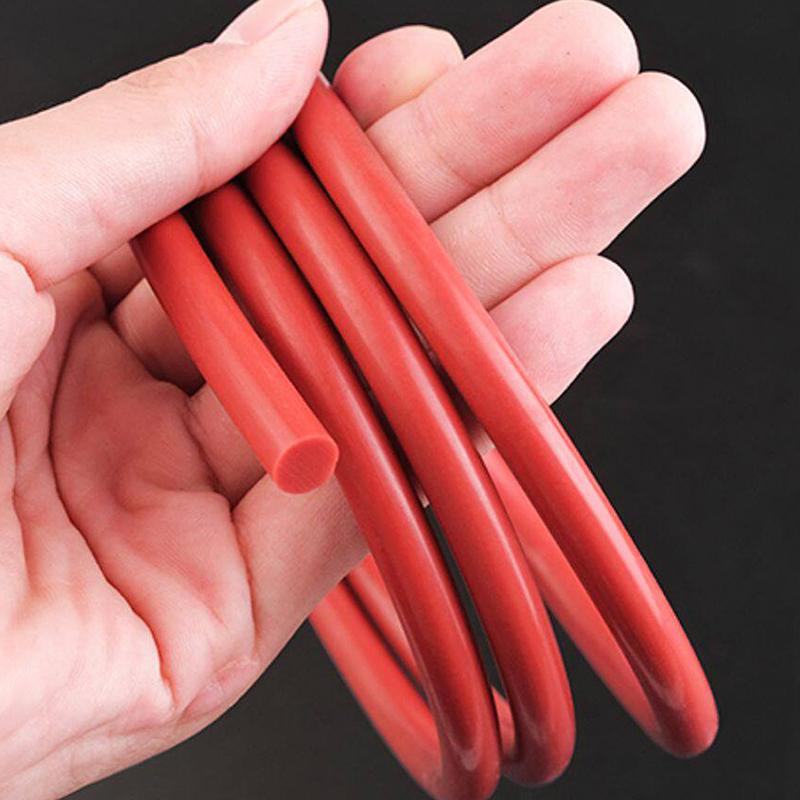 1~5meter Diameter:1~30mm Red Solid Round Silicone Sealing Strip High Temperature Good Sealing Performance