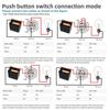FILN 12V 16/19/22mm Metal Push Button Switch Symbol Warning LED ON/OFF Industrial Control Car Modification Marine Equipment