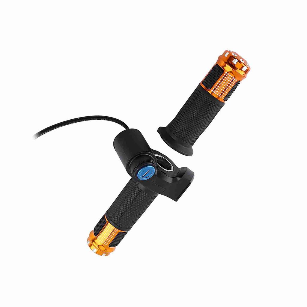 4 Colors Twist Throttle Grips With LED Display Screen Handle With Key Knock For Electric Bike