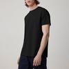 Canada Goose Emersen Series Solid Color Letter Print Crew Neck Short Sleeve T-Shirt Men tops Black 1420M-61