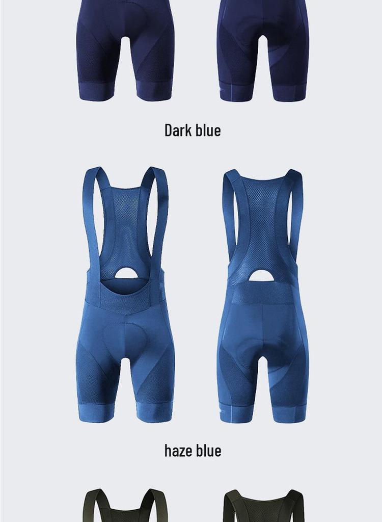 Men's Summer Breathable Quick-Dry Cycling Bib Shorts with Padded Protection