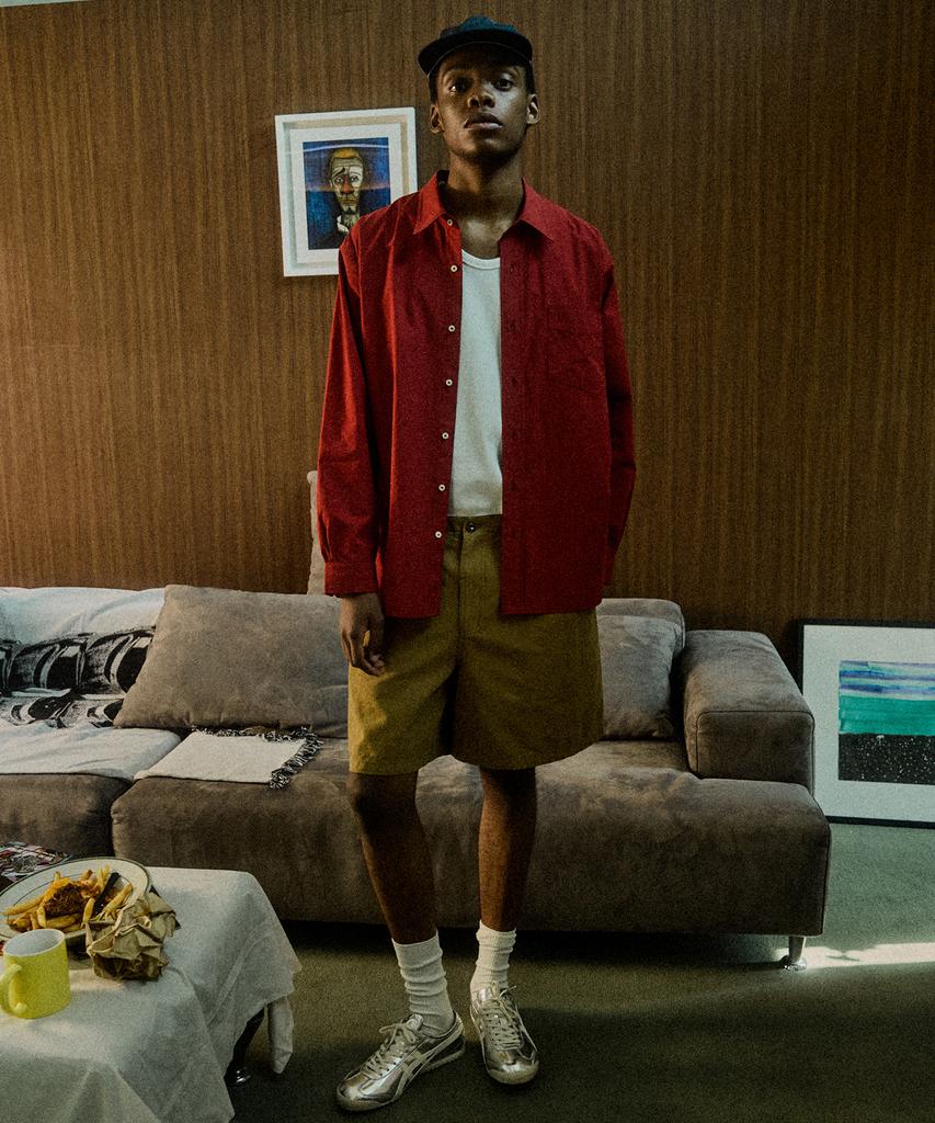 Pilpeu Oxford Washed Shorts (Goldenrod)
