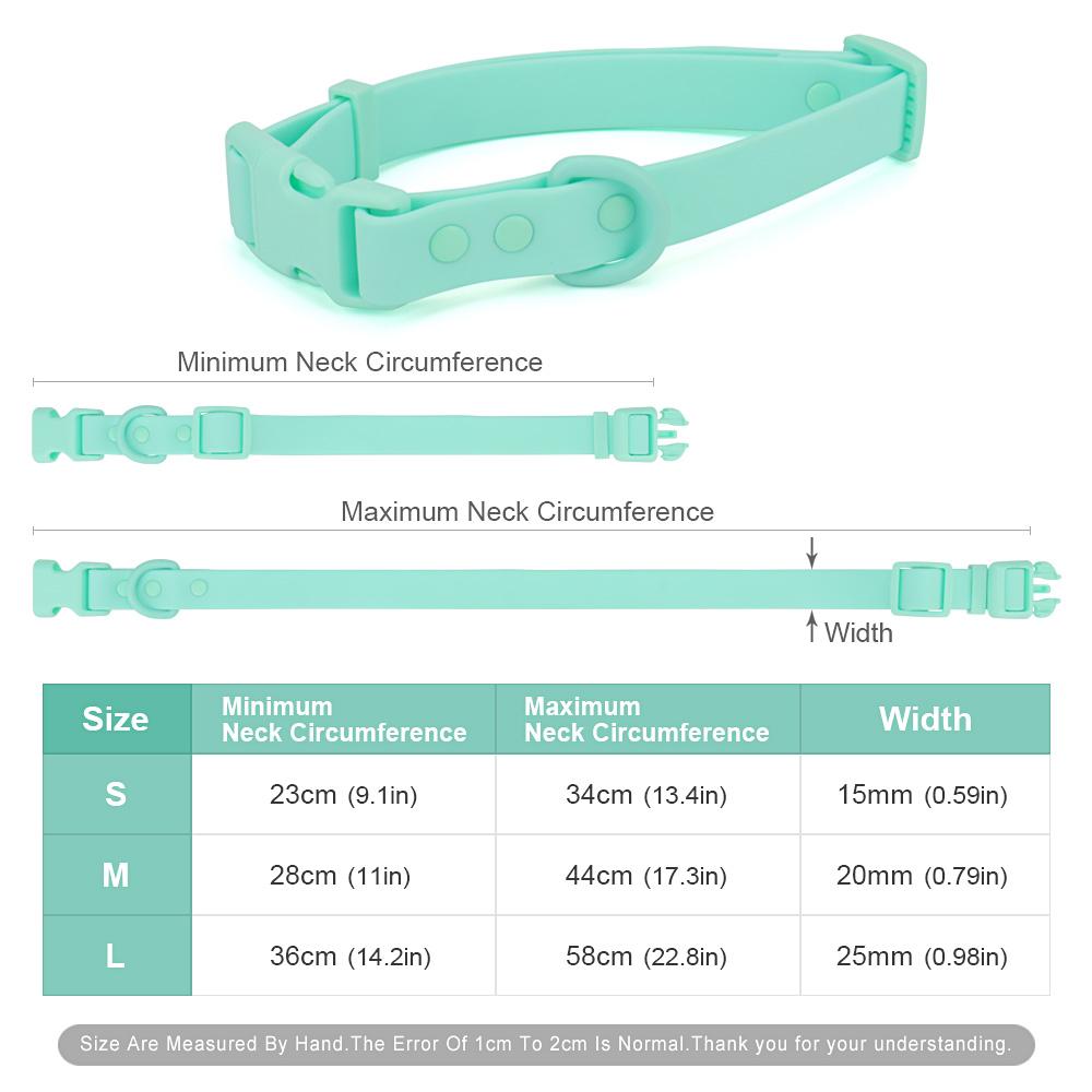 Candy Color PVC Dog Collar Adjustable Pet Large Cat Necklace Collars for Small Medium Big Dog