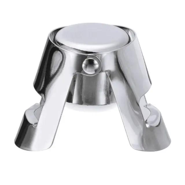 

1PC Champagne Stopper Stainless Steel Champagne Bottle Sealer Sparkling Wine Bottle Plug Sealer Leak-Proof Bubble срібний