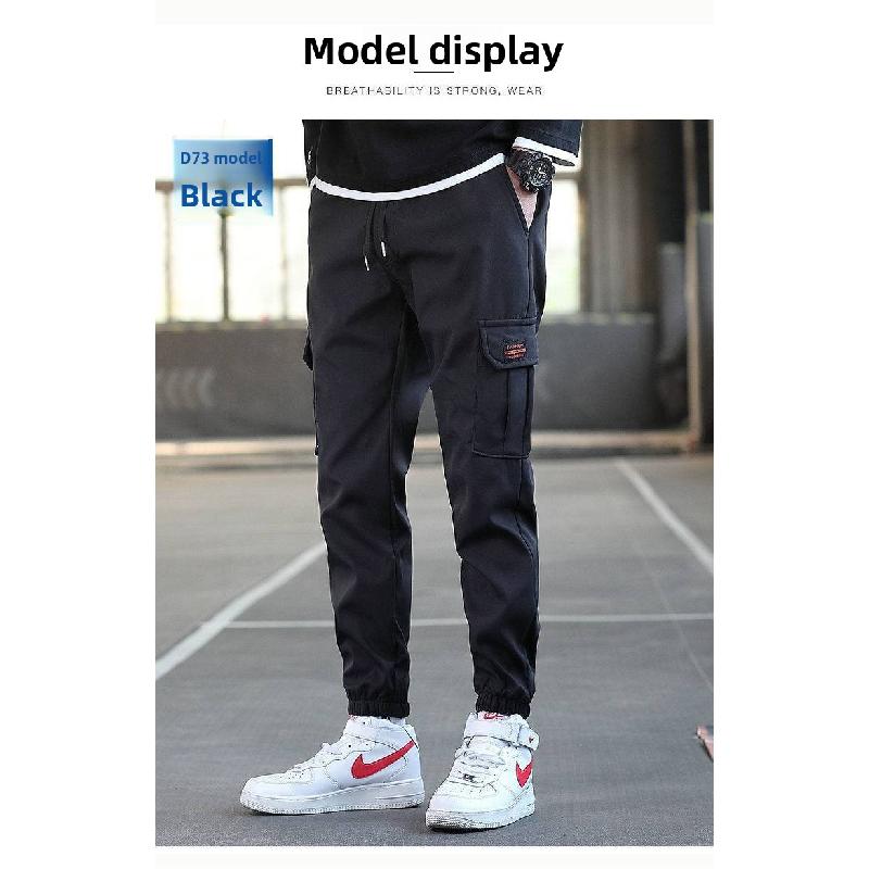 2026 New Spring and Autumn Men's Work Pants, Casual Slim Fit Sports Pants, Harem Jogger Pants