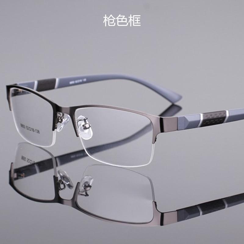 

Business Men S Myopia Glasses Unisex Half Frame Square Short-Sighted Eyeglasses Optical Anti Blue Light Eyewear Eye Protection 0
