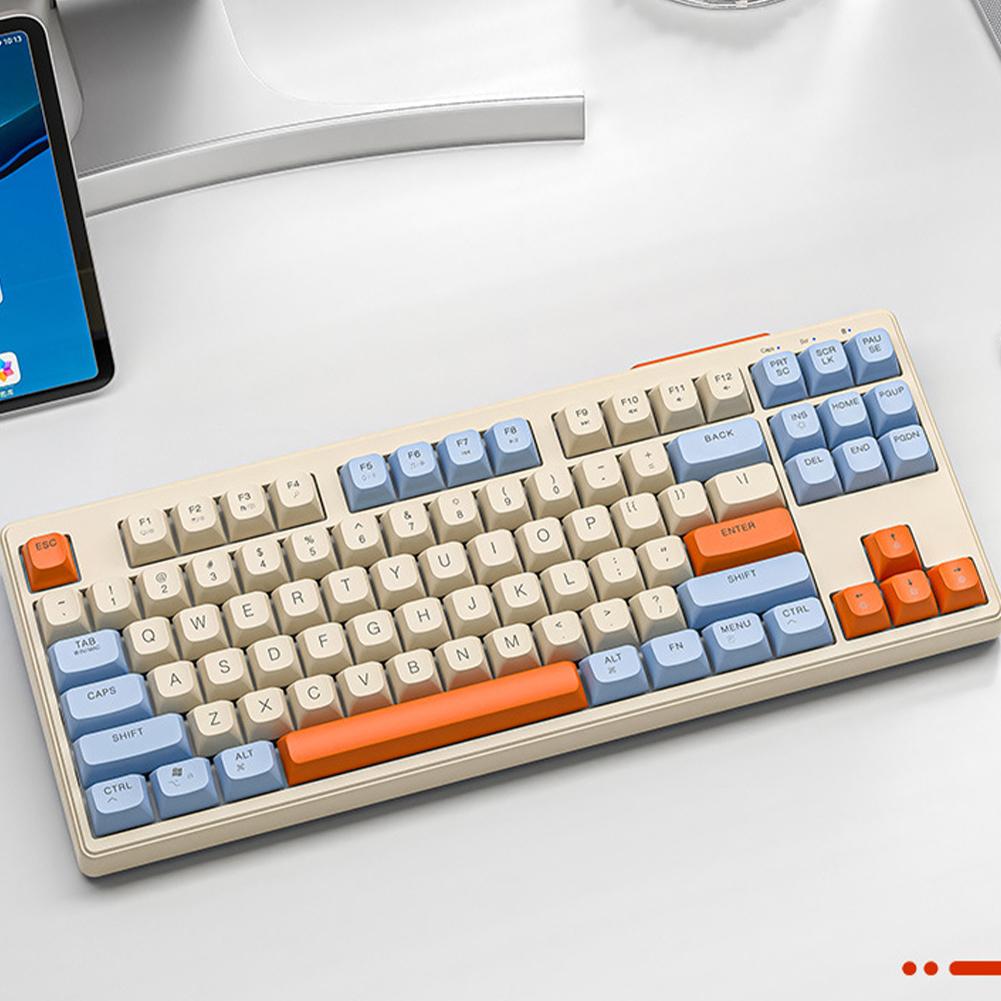

M87 Mechanical Keyboard Bluetooth Gaming Keyboard 2.4G+BT5.0+RGB 87 Keys Wireless Keyboard Type-C Backlight Gamer Keyboard буяхи