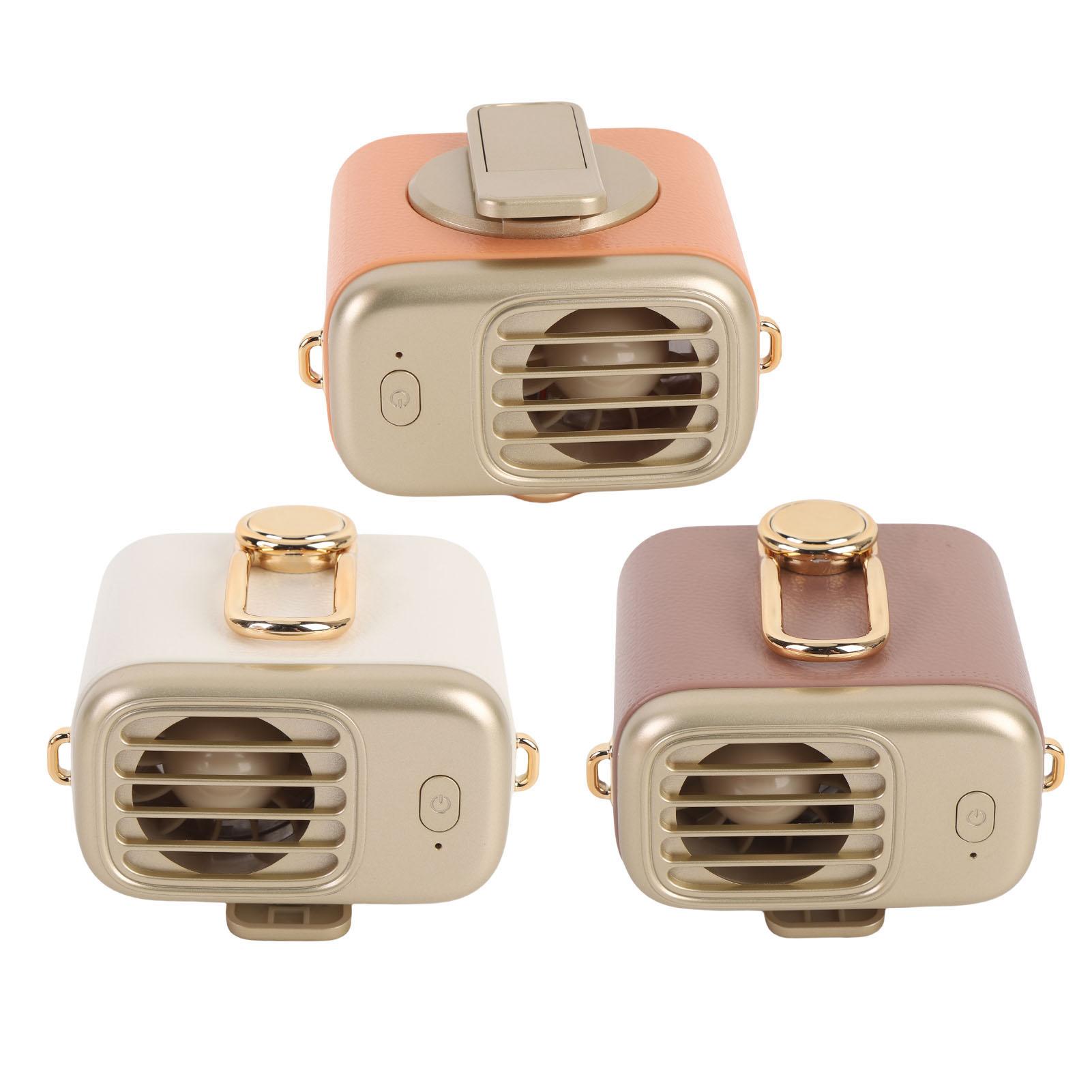 

Waist Fan 360° Adjustable Rechargeable 3 Speeds Portable Clip On Fan for Outdoor Events Travel Beige