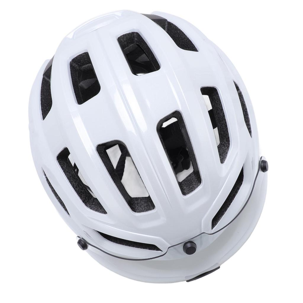 Bike Helmet with Magnetic Photochromic Goggles PC EPS Windproof Impact Proof Lightweight Breathable Cycling Helmet for
