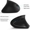 BeWishes Ergonomic Mouse, High-Precision Vertical Wireless Mouse, Rechargeable 2.4GHz Optical Vertical Mouse with 3 Adjustable DPI Settings