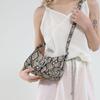 Wind Small Bag Women's New Niche Snake Pattern Underarm Dumpling Bag Shoulder Messenger Bag