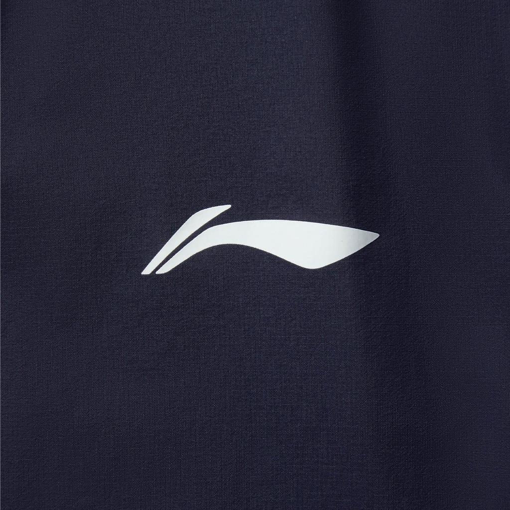 Li-Ning Comfortable Casual Minimalist Hooded Zipper Solid Color Versatile Jacket Men Jackets Ink-Blue AFDV261-15